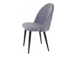 Silla de comedor MCW-D73 (set de 2), gris oscuro