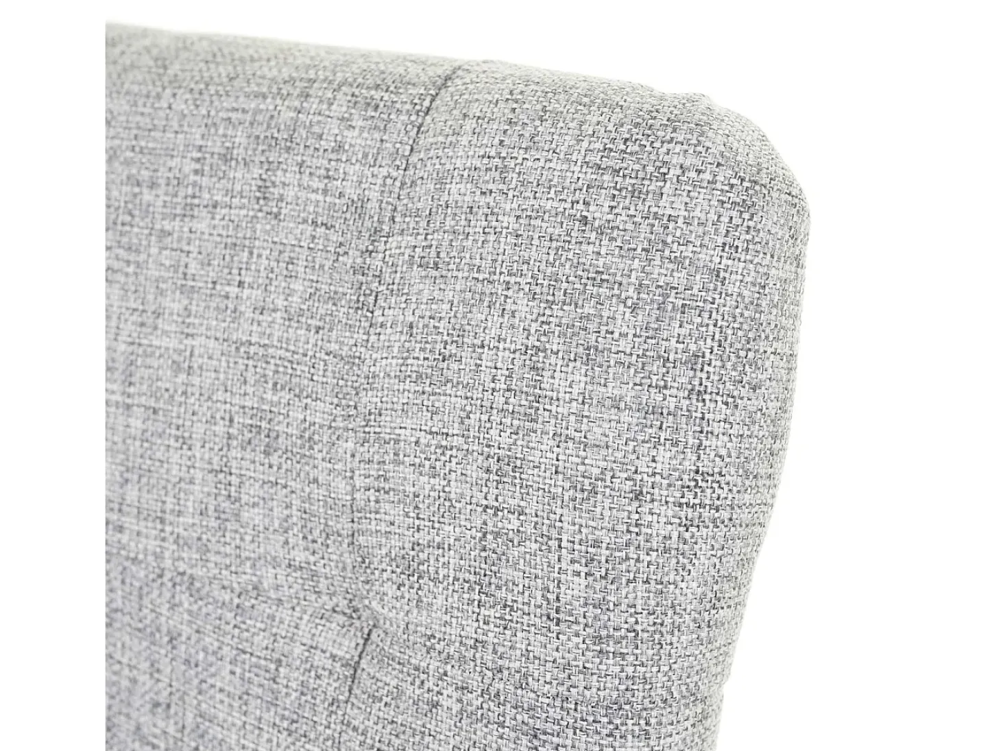 Silla de comedor MCW-E58 (set de 2), tela/textil gris, patas claras