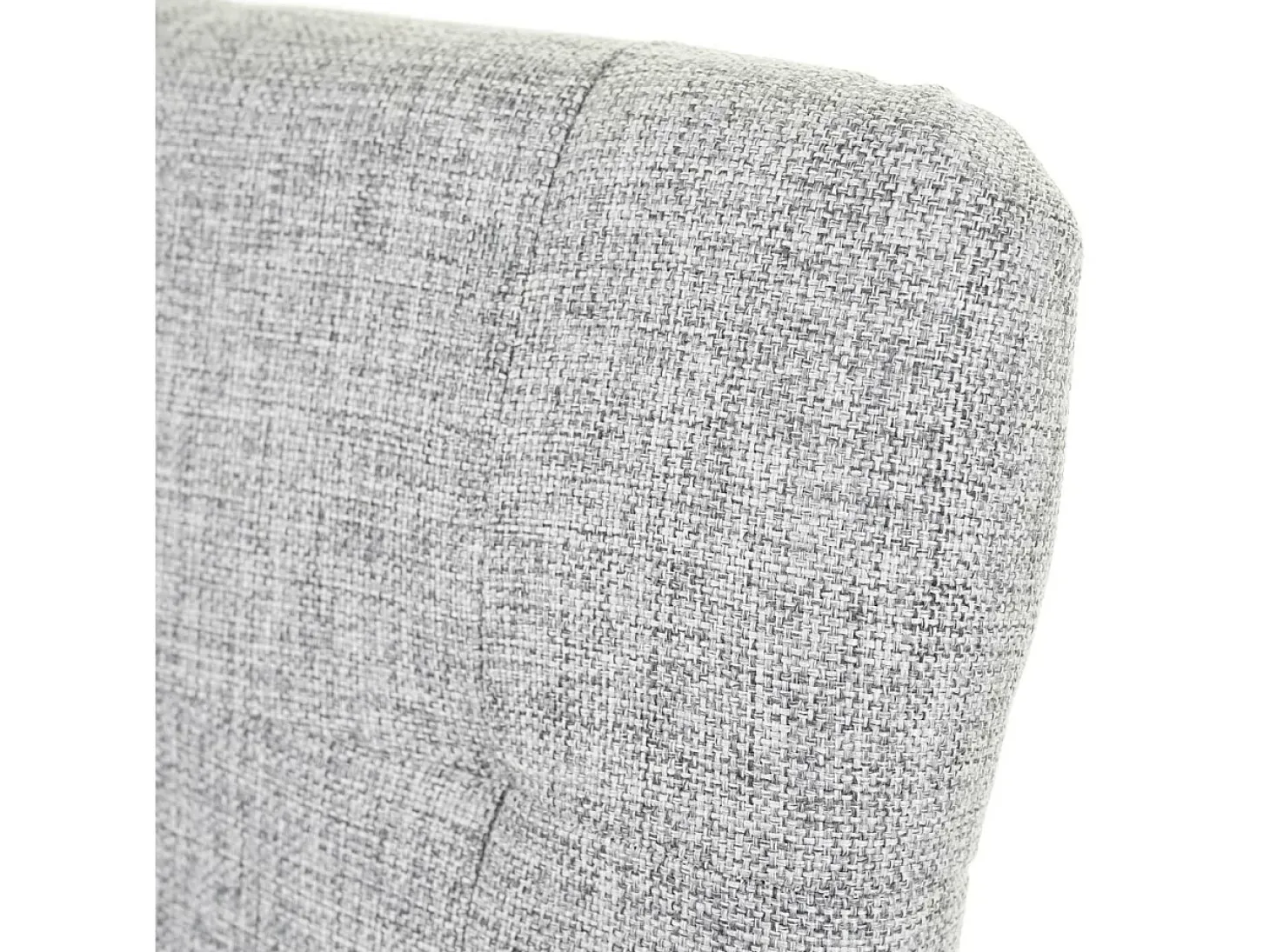Silla de comedor MCW-E58 (set de 4), tela/textil gris, patas oscuras