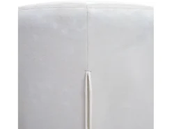 Silla de comedor MCW-F18 (juego de 6), terciopelo crema-blanco, patas doradas