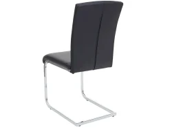 Silla de comedor MCW-F36 (juego de 2), imitación de cuero, negro