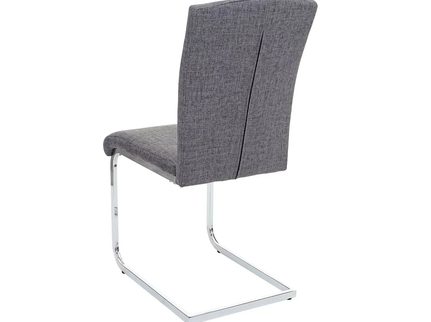 Silla de comedor MCW-F36 (juego de 2), tela/textil, gris