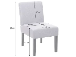 Silla de comedor MCW-F61 (set de 2), marrón