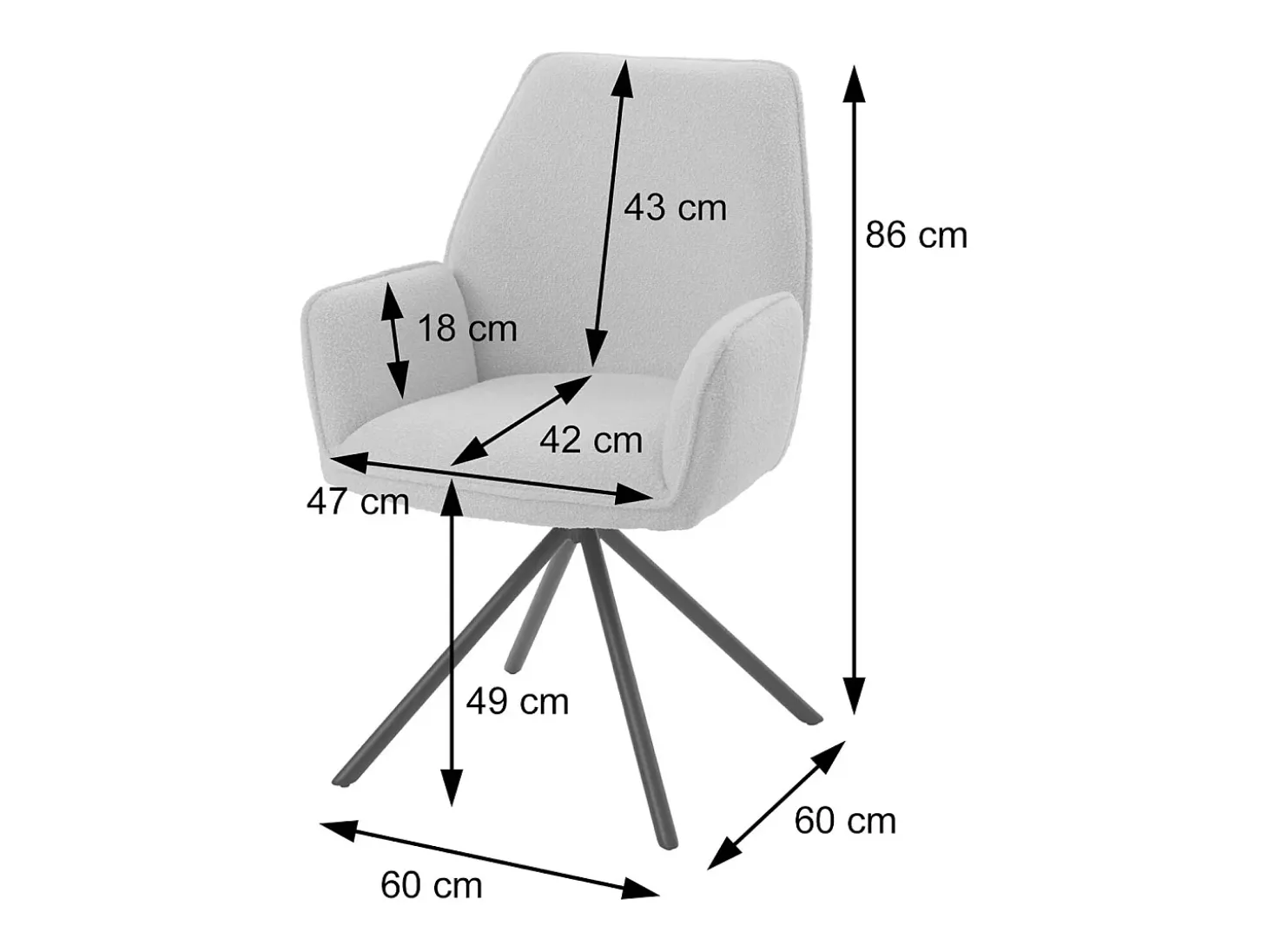 Silla de comedor MCW-G67, azul oscuro