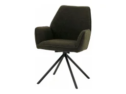 Silla de comedor MCW-G67 Bouclé (set de 6), verde oliva