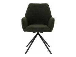 Silla de comedor MCW-G67 Bouclé (set de 6), verde oliva