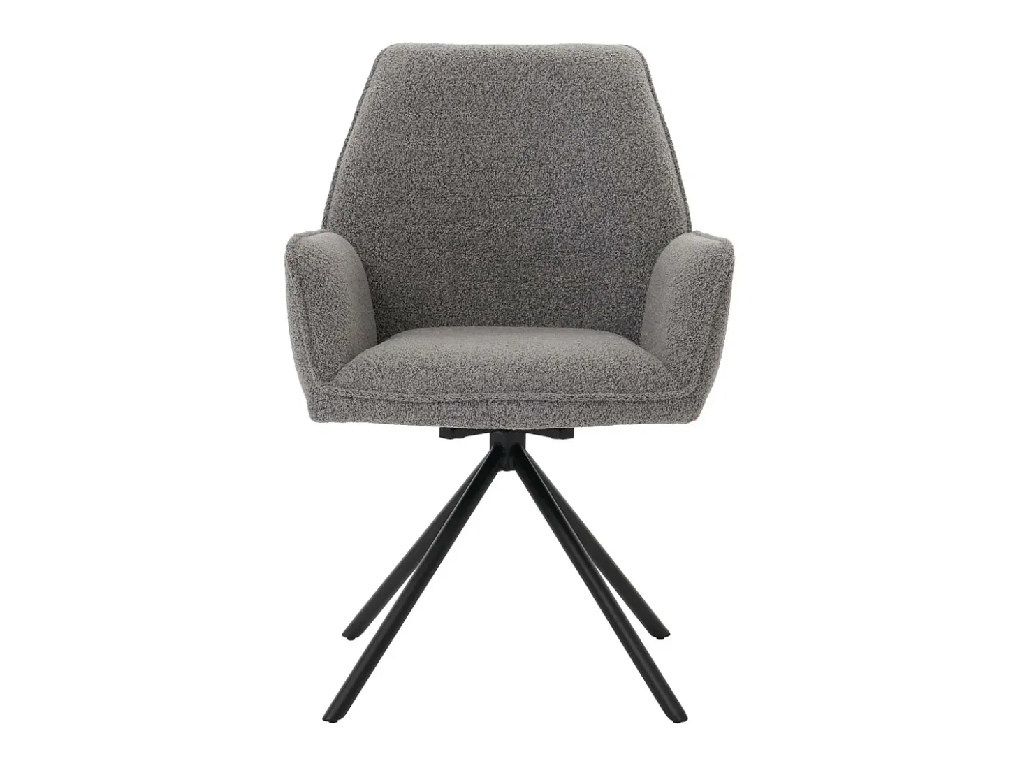 Silla de comedor MCW-G67 Bouclé, gris claro