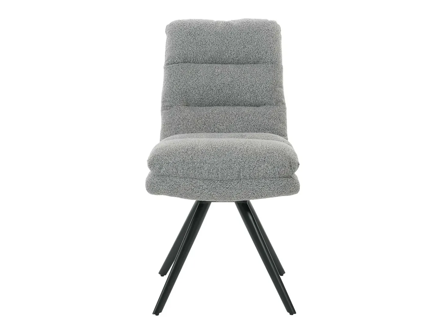 Silla de comedor MCW-G66 Bouclé, gris claro