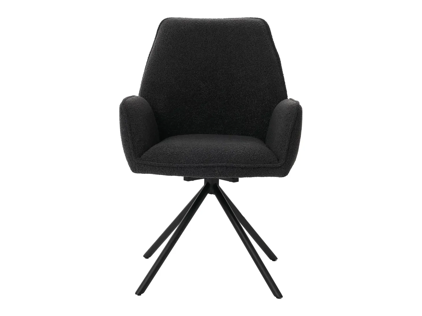 Silla de comedor MCW-G67 Bouclé, gris oscuro