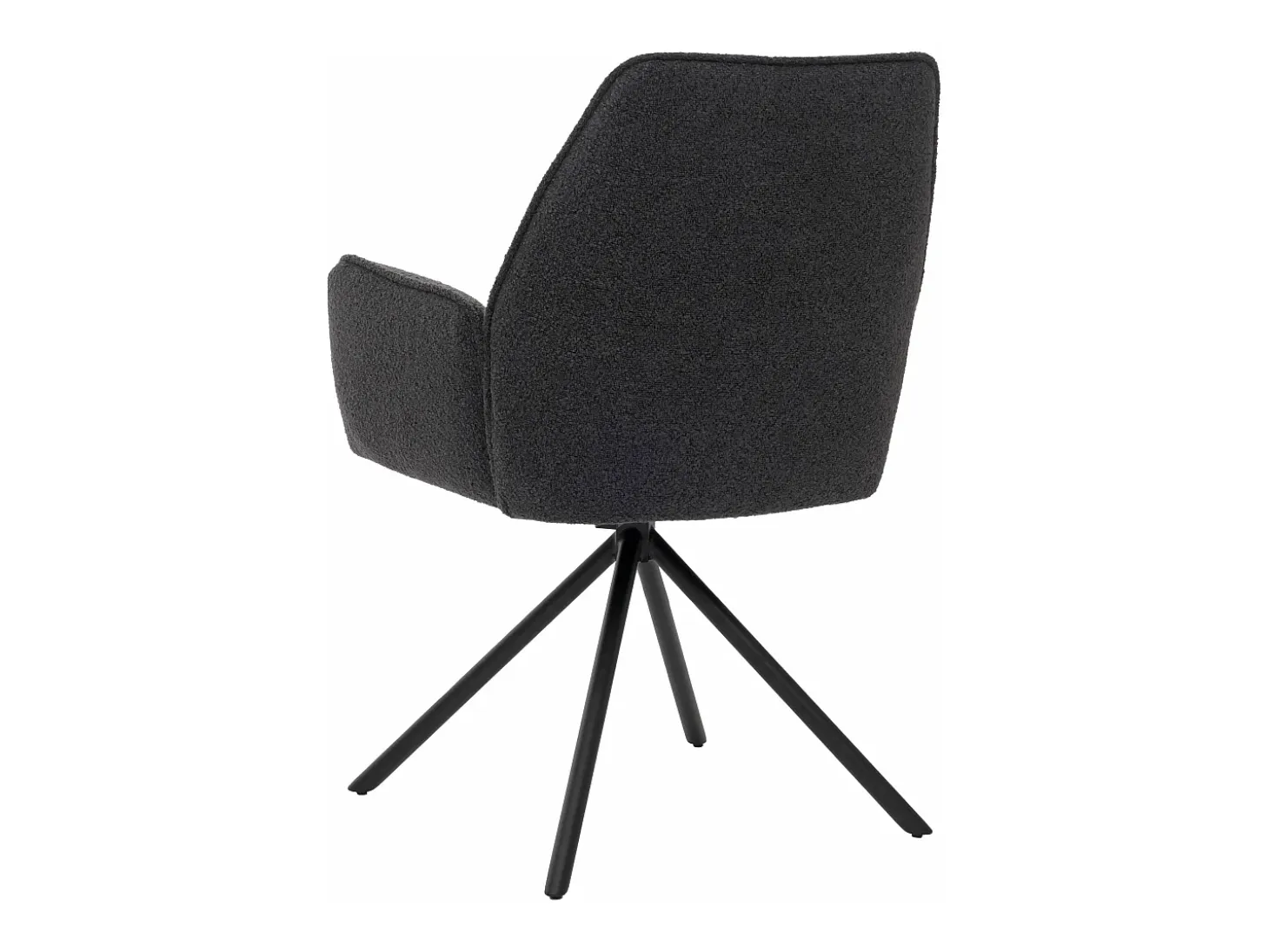 Silla de comedor MCW-G67 Bouclé, gris oscuro