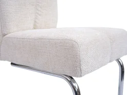 Silla de comedor MCW-G56 (juego de 6), crema