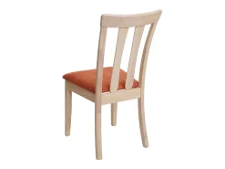 Silla de comedor MCW-G46 (juego de 2), estructura color natural, naranja