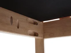 Silla de comedor MCW-G46 (juego de 2), estructura color natural, naranja