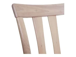 Silla de comedor MCW-G46 (juego de 2), estructura color natural, naranja