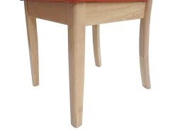 Silla de comedor MCW-G46 (juego de 2), estructura color natural, naranja