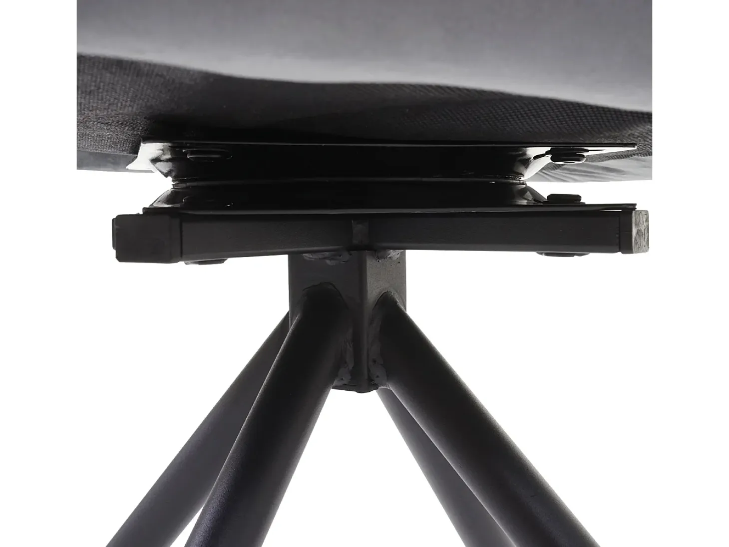 Silla de comedor MCW-G67 (juego de 6), gris oscuro, patas negras
