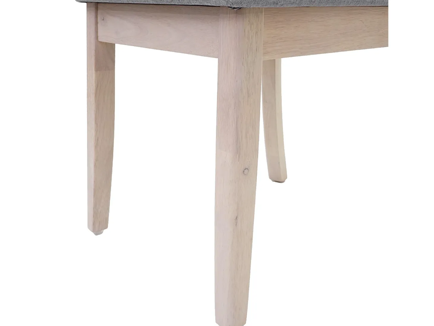 Silla de comedor MCW-G46 (juego de 2), estructura clara, gris