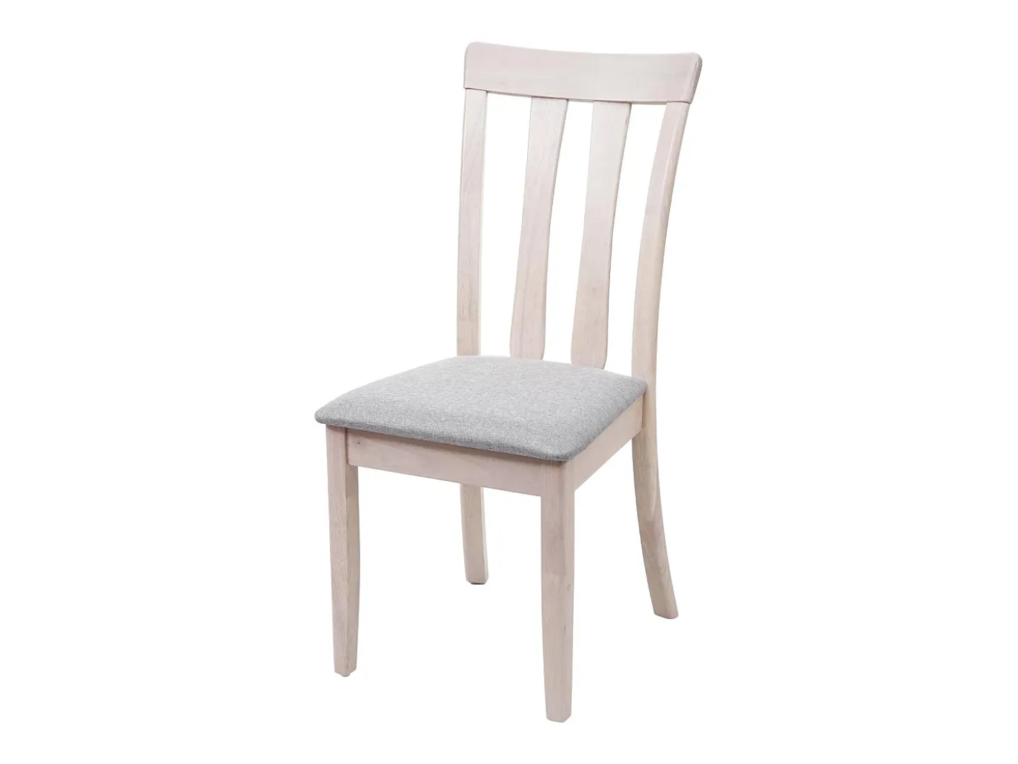 Silla de comedor MCW-G46 (juego de 2), estructura clara, gris