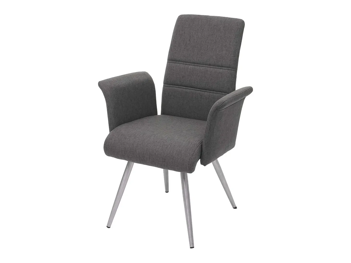 Silla de comedor MCW-G55 (juego de 6), gris-marrón
