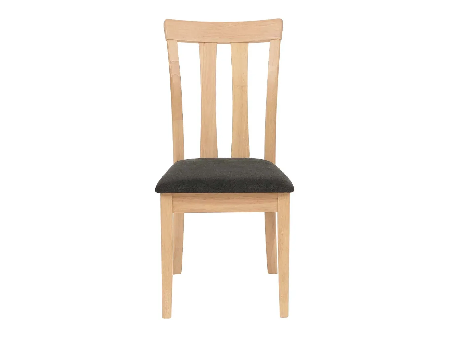 Silla de comedor MCW-G46 (juego de 2), estructura en color natural, negro