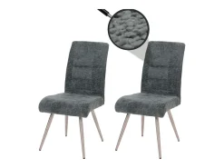 Silla de comedor MCW-G55 (set de 2), azul-verde