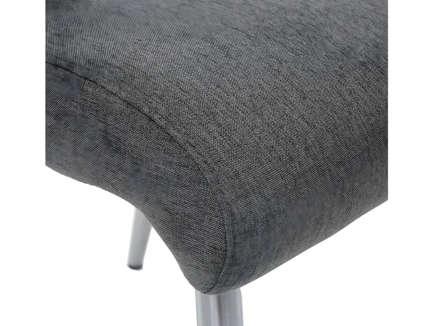 Silla de comedor MCW-G55 (set de 2), gris-marrón
