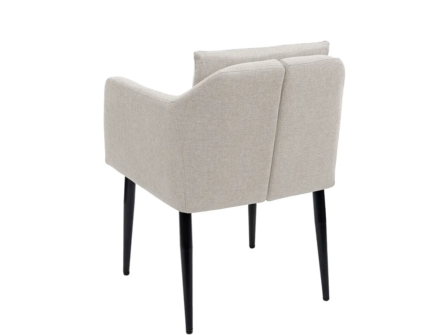 Silla de comedor MCW-H93, tela/textil crema-beige