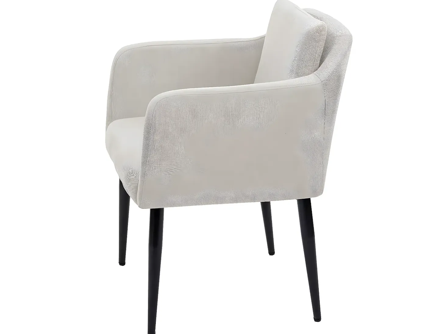 Silla de comedor MCW-H93, tela/textil crema-beige