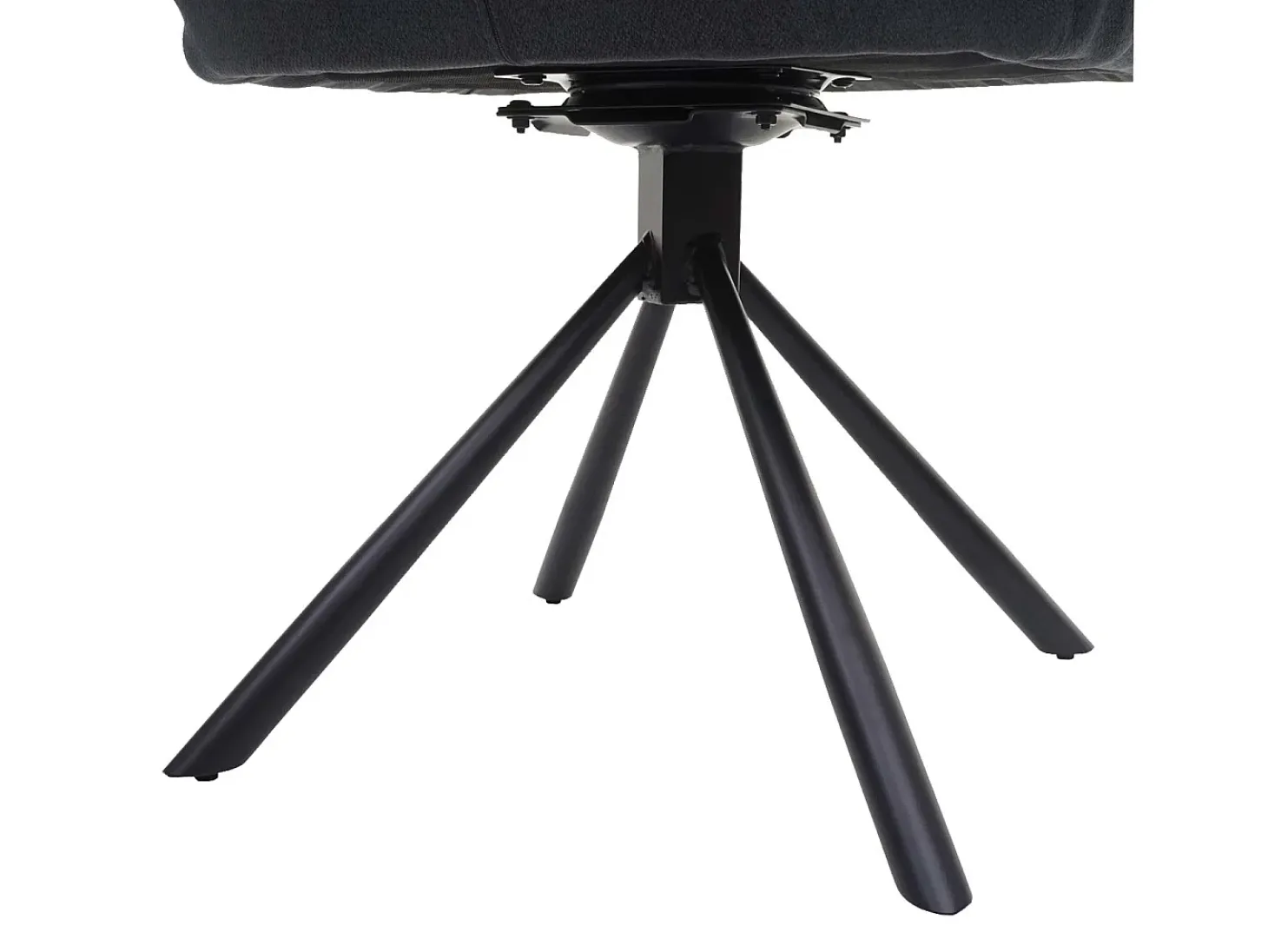 Silla de comedor MCW-H71 (juego de 6) giratoria, gris oscuro