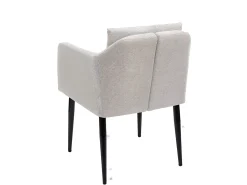 Silla de comedor MCW-H93 (juego de 6), tela/textil crema-beige