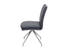 Silla de comedor MCW-H70 (juego de 6), gris oscuro
