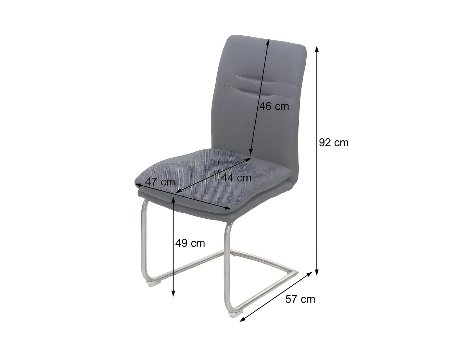 Silla de comedor MCW-H70 (juego de 6), crema-beige