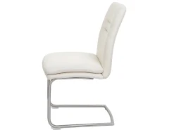 Silla de comedor MCW-H70 (set de 2), crema-beige
