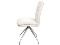 Silla de comedor MCW-H70 (set de 2), crema-beige