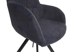 Silla de comedor MCW-J69 (juego de 6), antracita