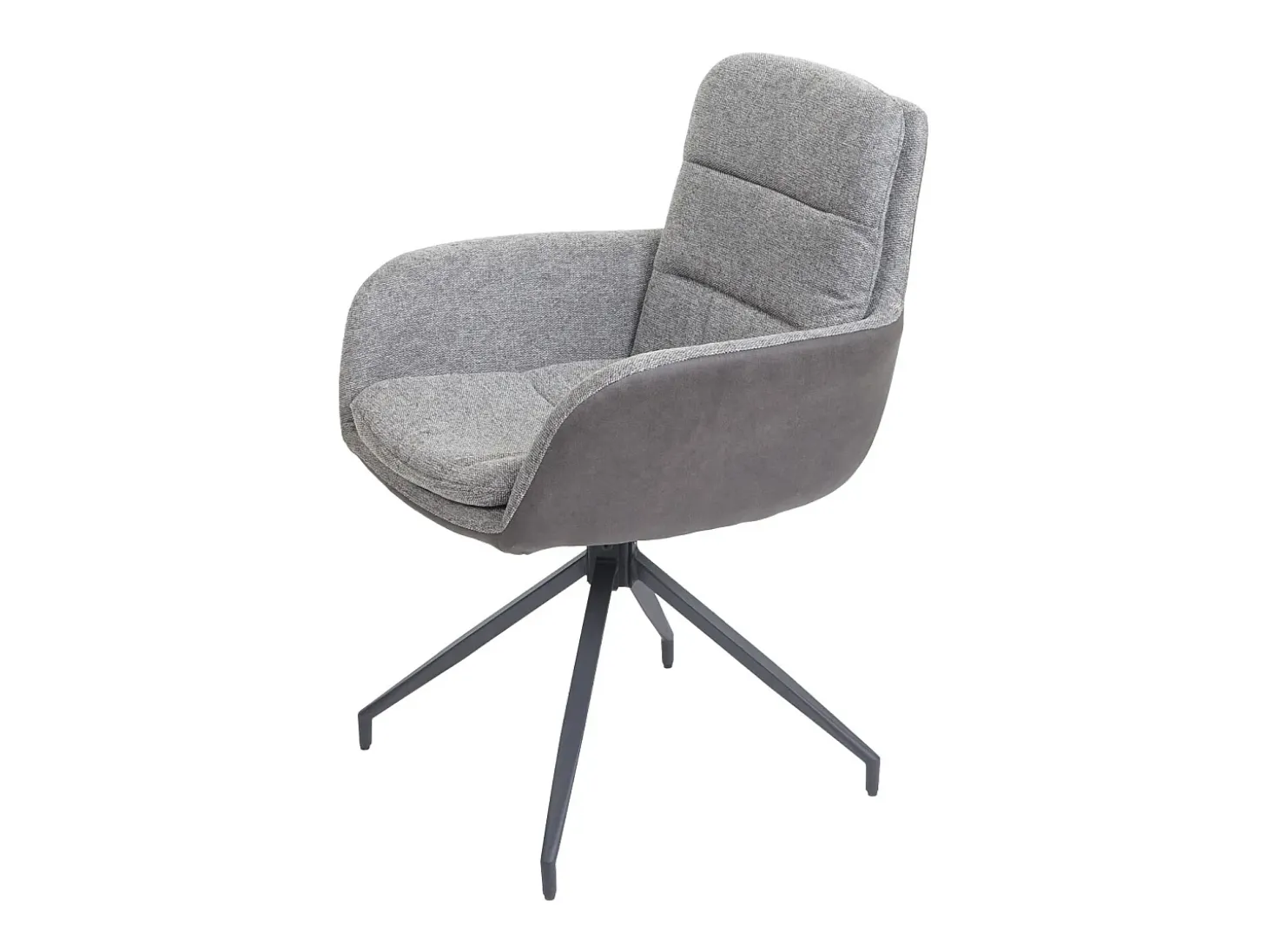 Silla de comedor MCW-K32, gris-gris oscuro