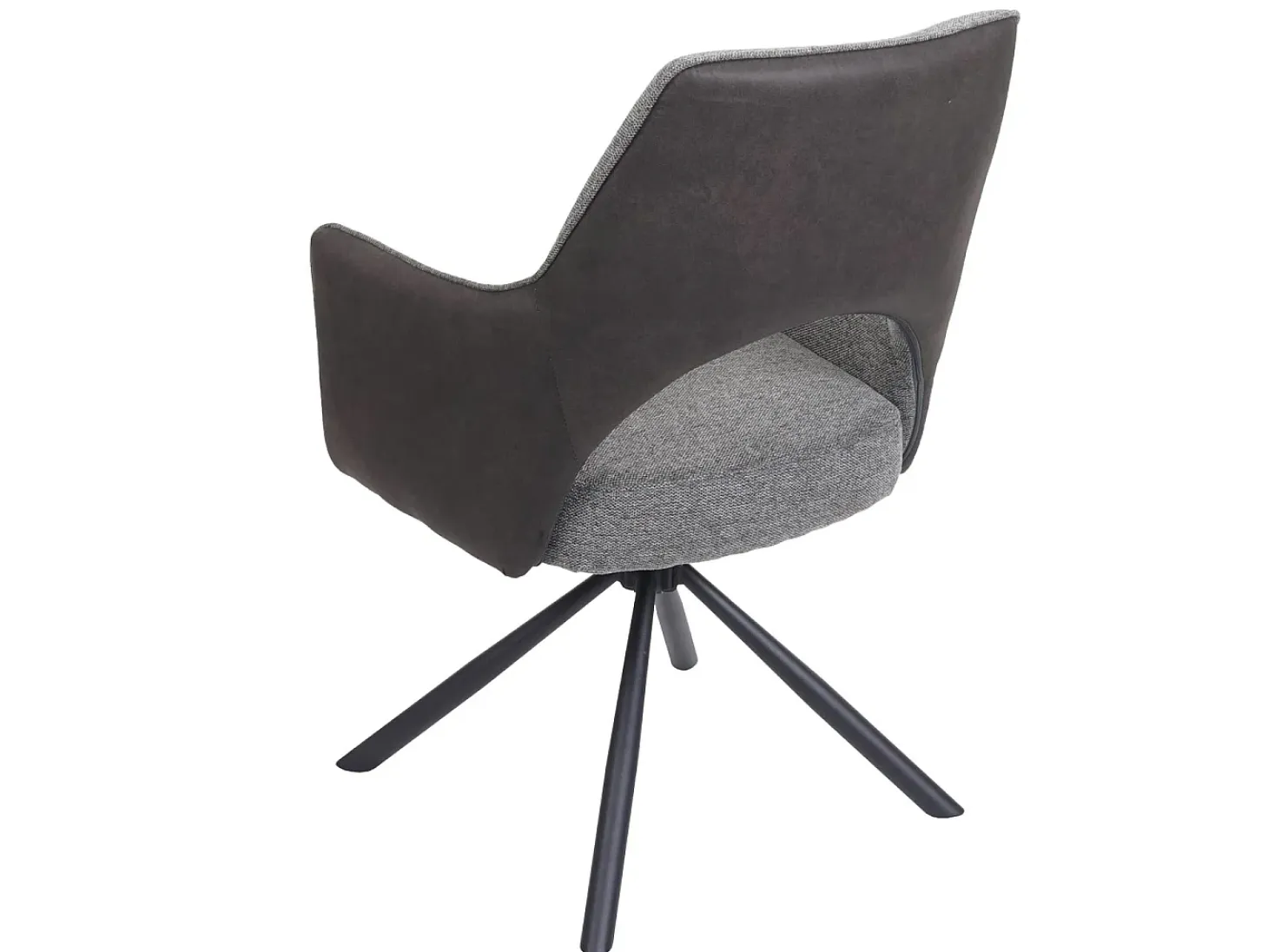Silla de comedor MCW-K3, gris-gris oscuro