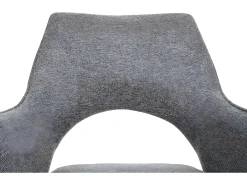 Silla de comedor MCW-K3, gris-gris oscuro