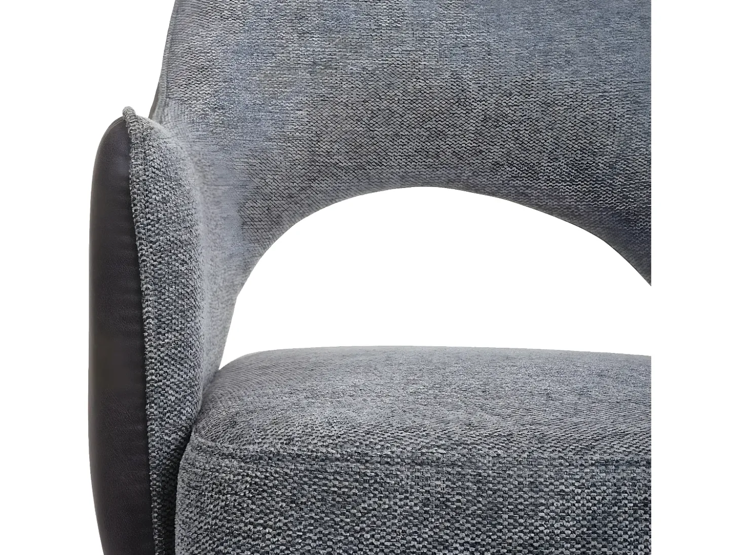 Silla de comedor MCW-K3, gris-gris oscuro