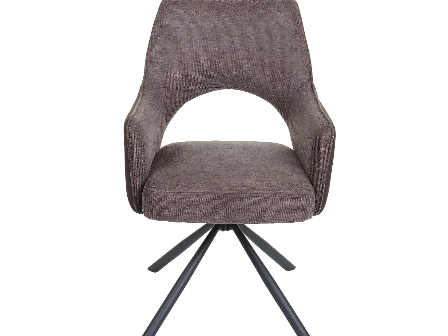 Silla de comedor MCW-K3, marrón-marrón oscuro