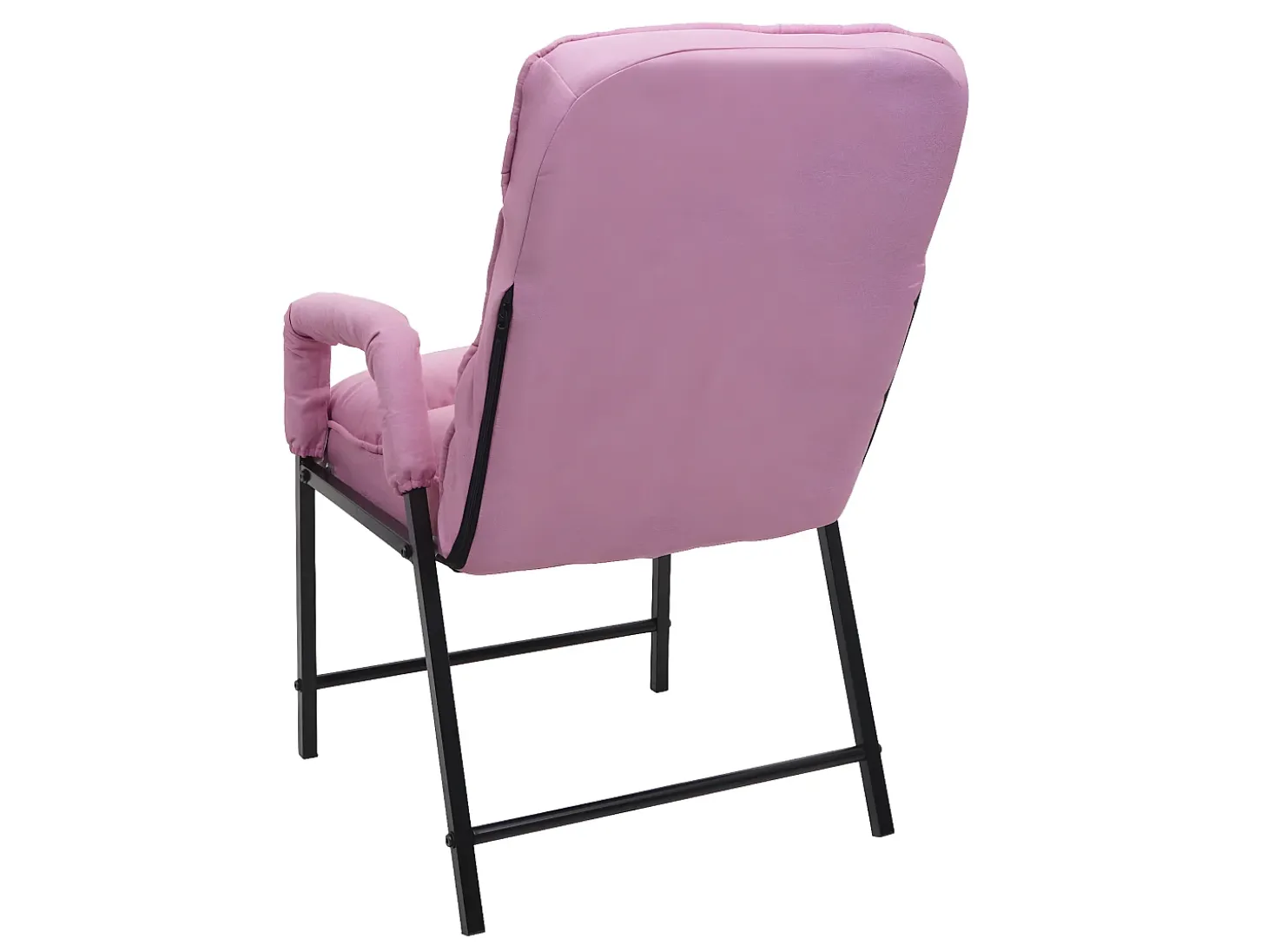 Silla de comedor MCW-K40, tela/textil rosa