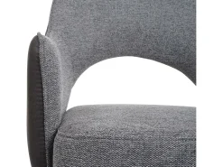 Silla de comedor MCW-K30 (juego de 6), gris-gris oscuro