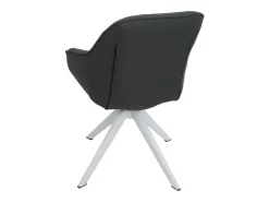 Silla de comedor MCW-K27 (juego de 6), gris oscuro