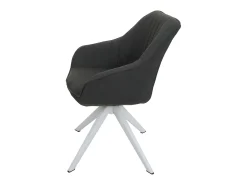 Silla de comedor MCW-K27 (juego de 6), gris oscuro