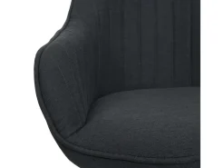 Silla de comedor MCW-K27 (juego de 6), gris oscuro