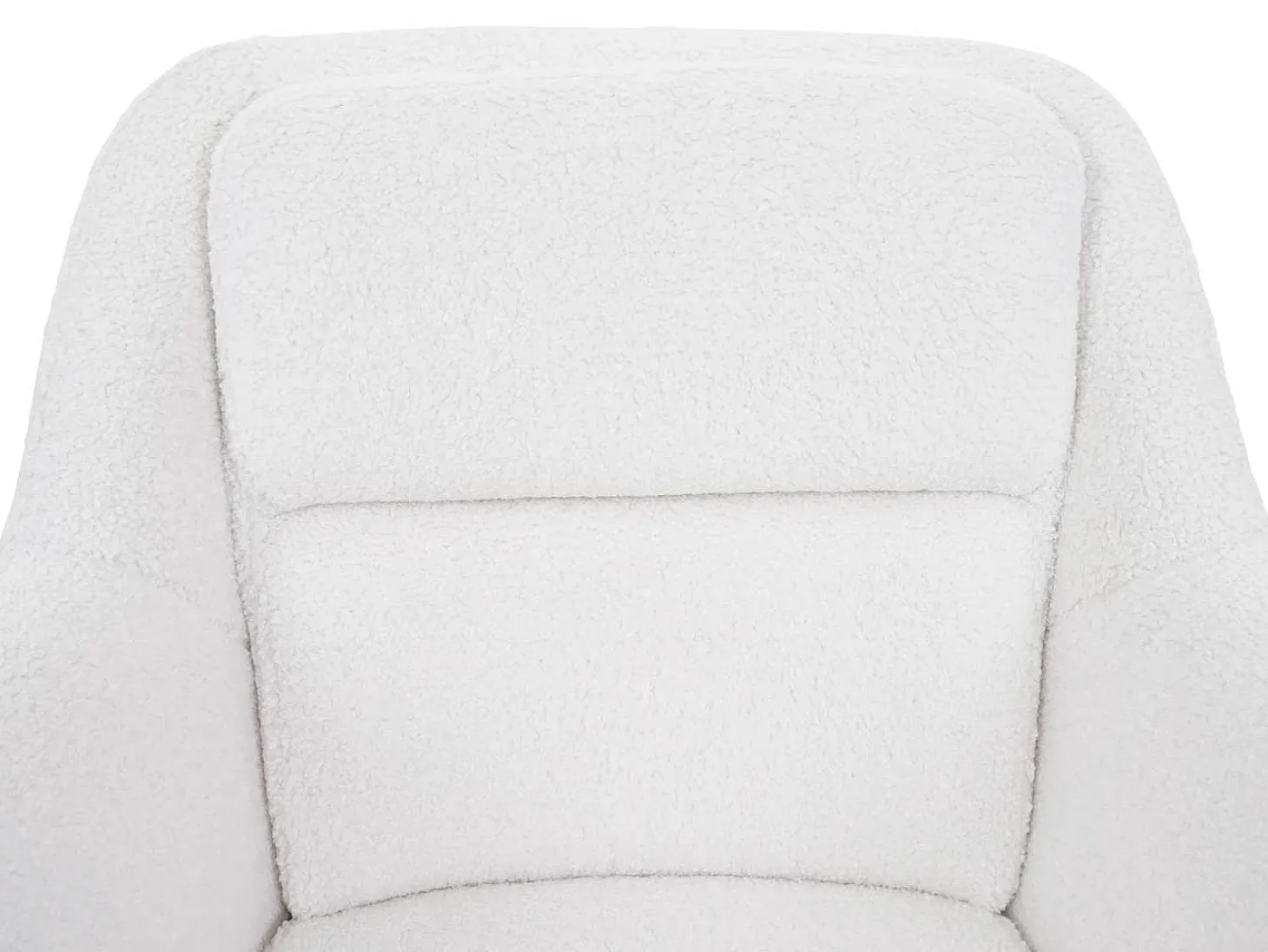 Silla de comedor MCW-K33 (juego de 6), bouclé-blanco