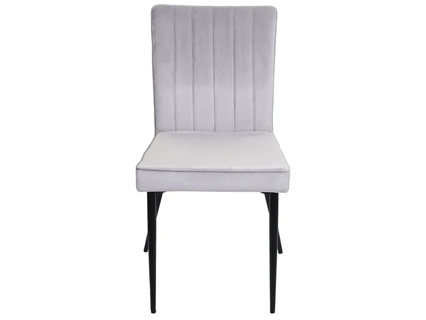 Silla de comedor MCW-K16 (set de 2), gris claro