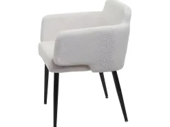 Silla de comedor MCW-L13, crema-blanco