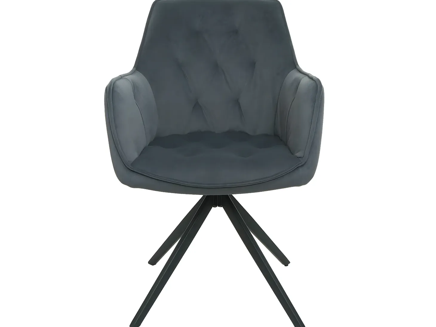 Silla de comedor MCW-L80 (set de 2), antracita