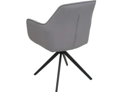 Silla de comedor MCW-L79 (set de 2), gris claro